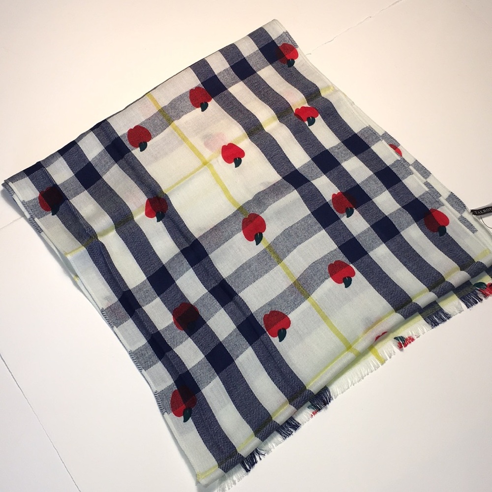 Talbots Multi-Check Scarf NWT - Picture 14 of 14